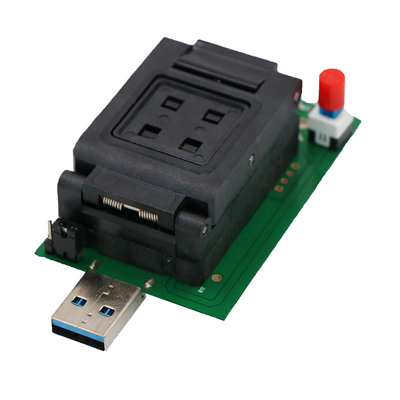 BGA221pin-翻盖弹片转USB测试座