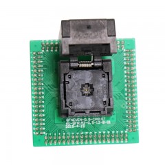 QFN20-0.4-3×3mm单层板翻盖弹片烧录座