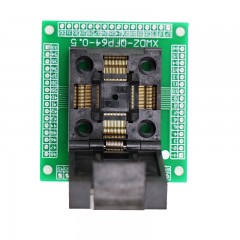 QFP64-0.5间距单板翻盖烧录座