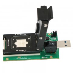 EMCP254-H2合金翻盖转USB测试座