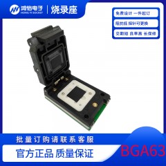 BGA63pin-0.8mm翻盖探针转DIP48pin测试座