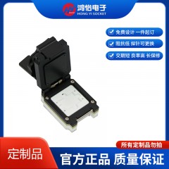 邮票孔24pin-1.1mm旋钮翻盖测试座