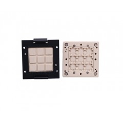 定制LCC20-1.27     10X10X2.82一拖九双扣旋钮测试座-3.17