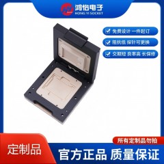 定制合金翻盖邮票孔61pin-1.2mm探针测试座